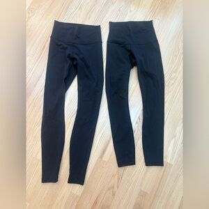 Lululemon set of 2 Wunder Under LUON 4 black